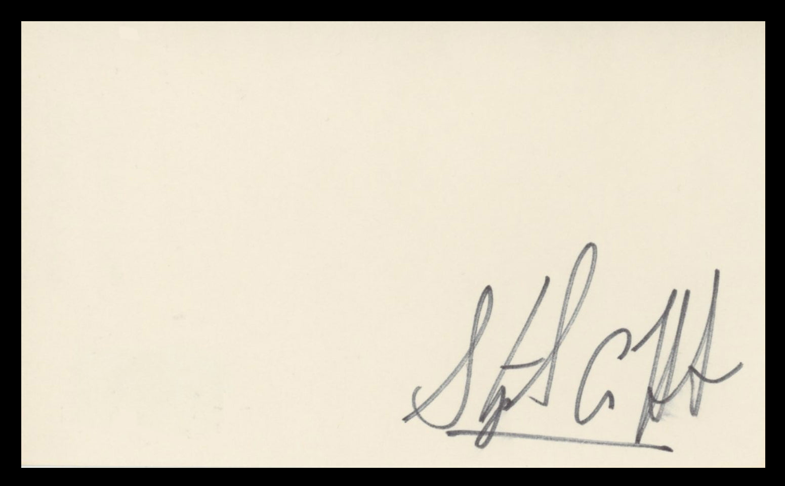 Steve Hytner Seinfeld Authentic Signed 3x5 Index Card BAS #BV59151
