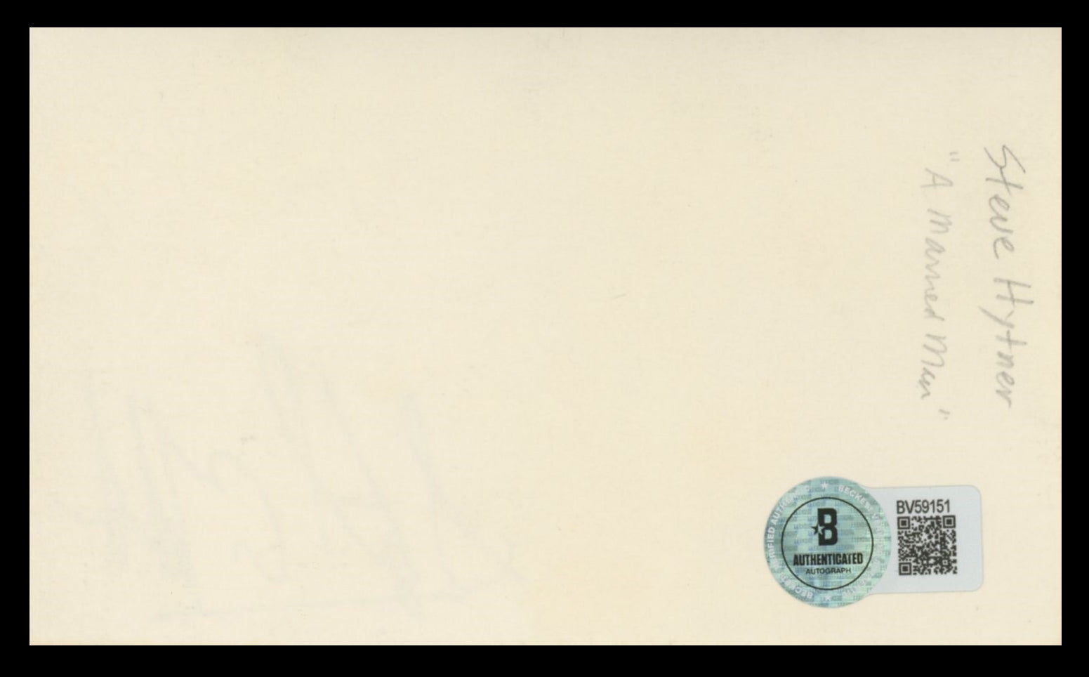 Steve Hytner Seinfeld Authentic Signed 3x5 Index Card BAS #BV59151