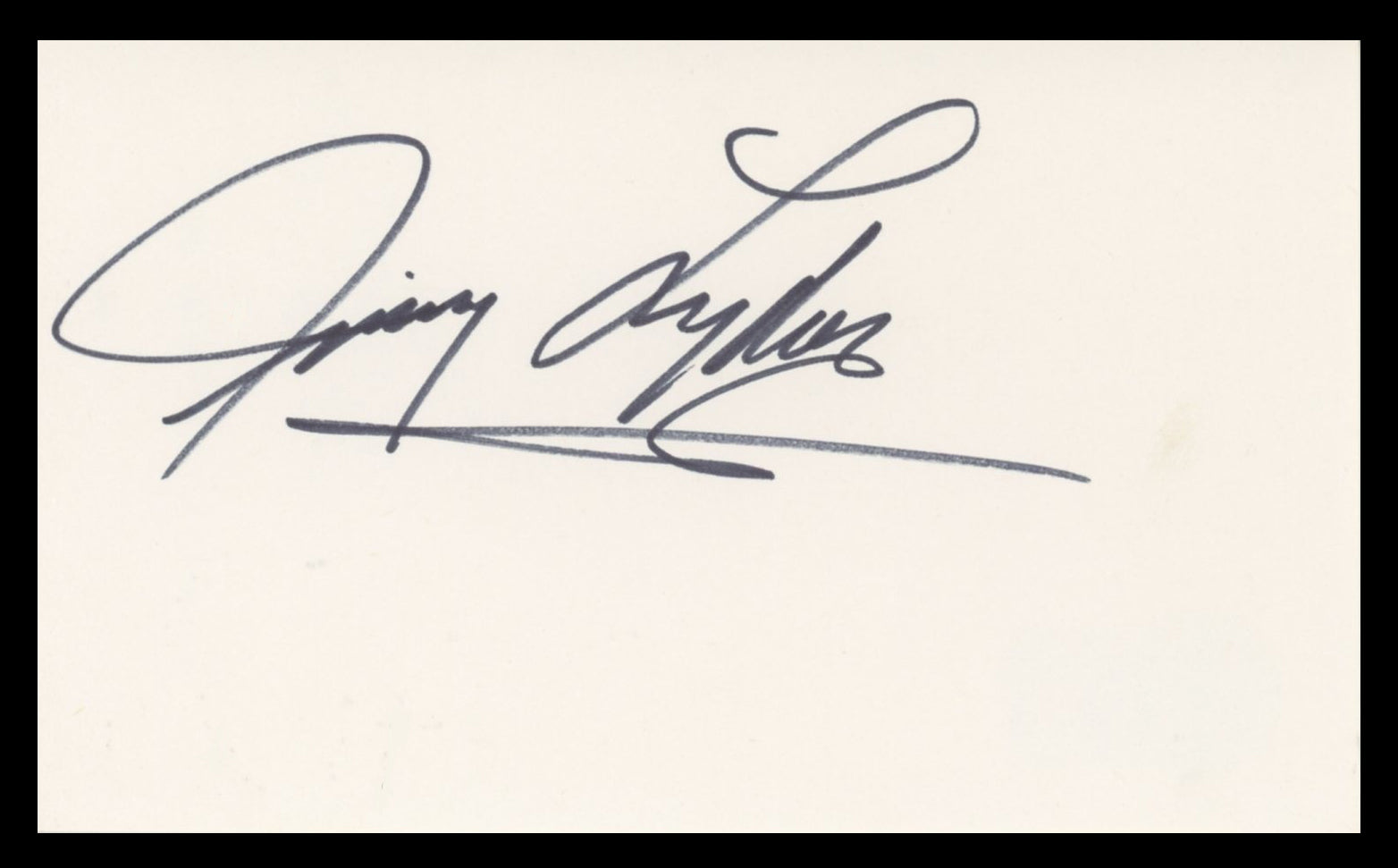 Jimmy Lydon Life with Father Authentic Signed 3x5 Index Card BAS #BV59149