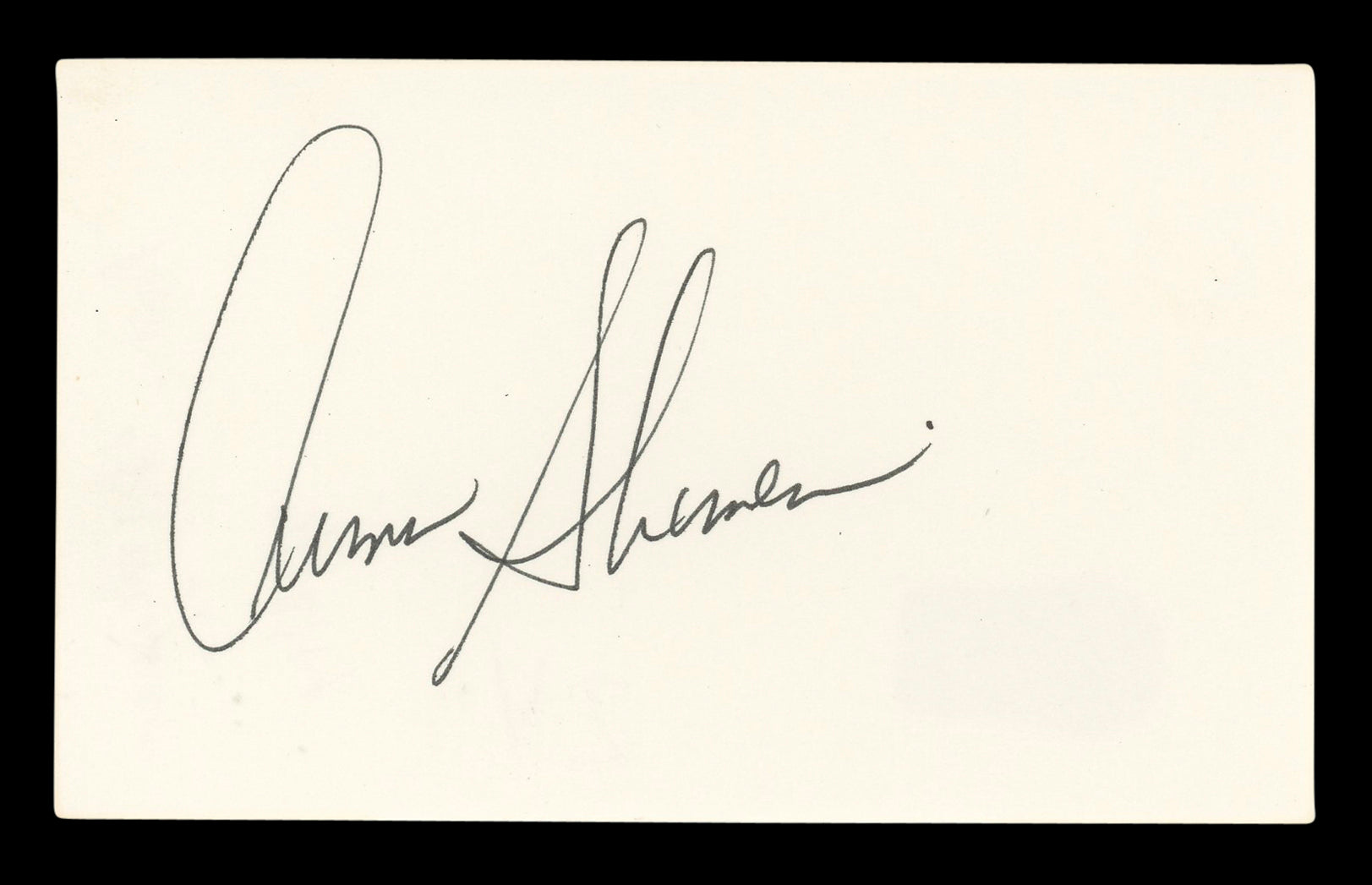 Armin Shimerman Star Trek Signed 3x5 Index Card Autographed BAS #BL96609