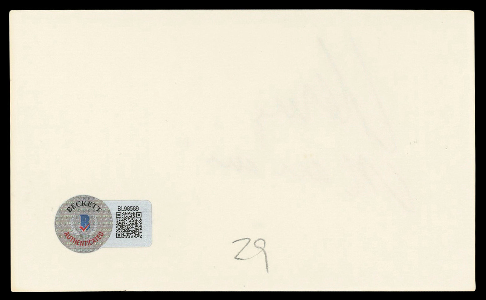 Henry Mancini The Pink Panther Authentic Signed 3x5 Index Card BAS #BL98589