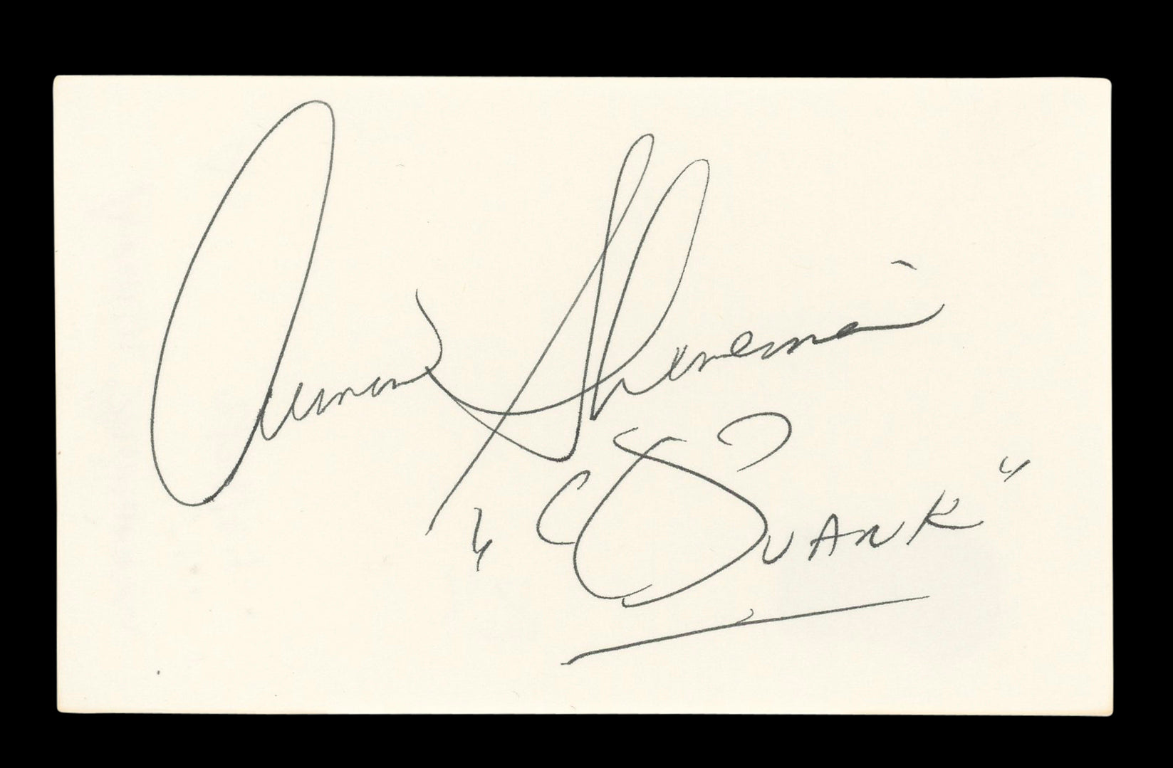 Armin Shimerman "Quark" Authentic Signed 3x5 Index Card Autographed BAS #BL96611