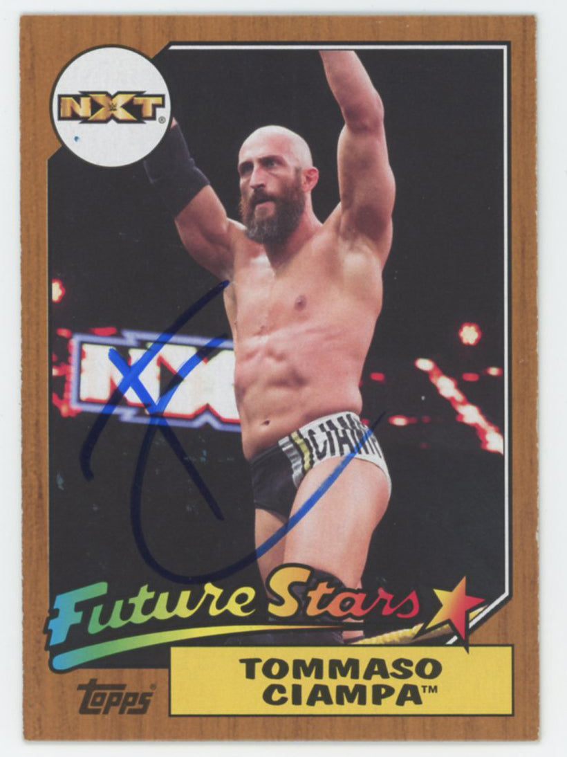 Tommaso Ciampa WWE Authentic Signed 2017 Topps #8 Card BAS #BS86640