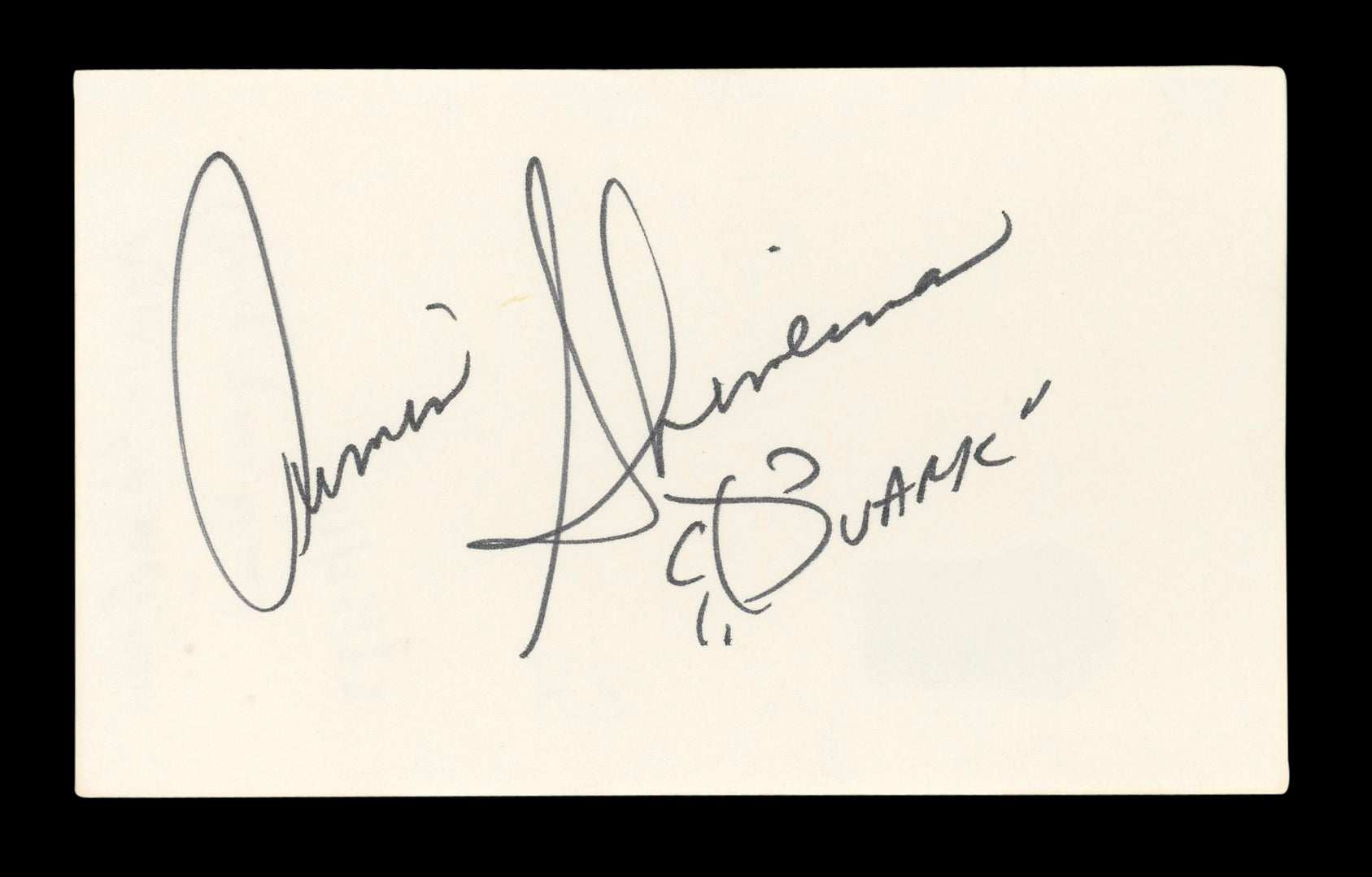 Armin Shimerman "Quark" Authentic Signed 3x5 Index Card Autographed BAS #BL96613