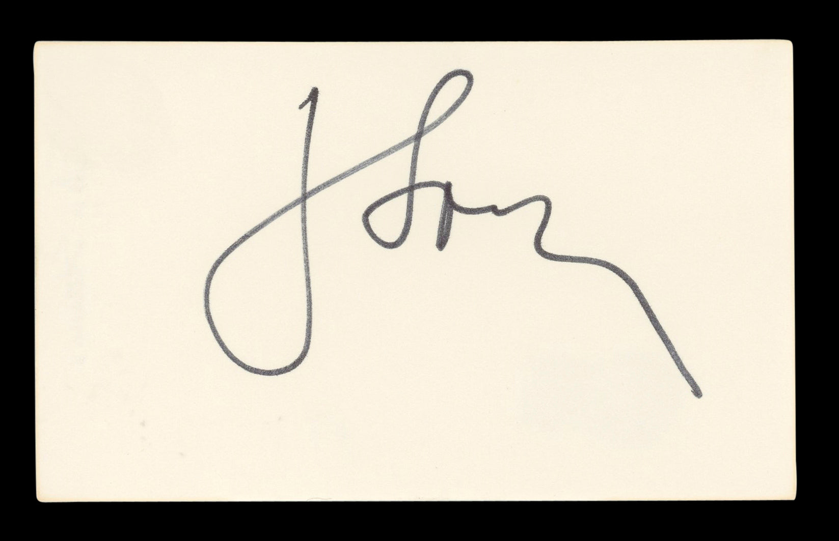 John Stamos Full House Authentic Signed 3x5 Index Card Autographed BAS #BL96614