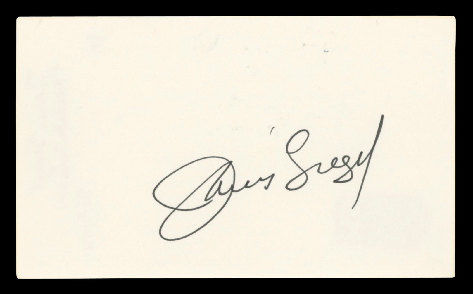 Janis Siegel The Manhattan Transfer Authentic Signed 3x5 Index Card BAS #BV03126