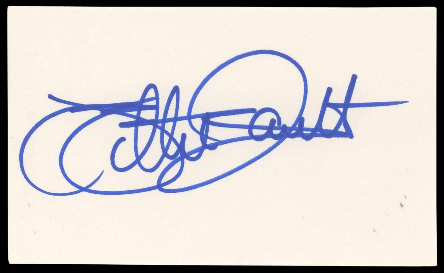 Bears Willie Gault Authentic Signed 3x5 Index Card Autographed BAS #BN06487