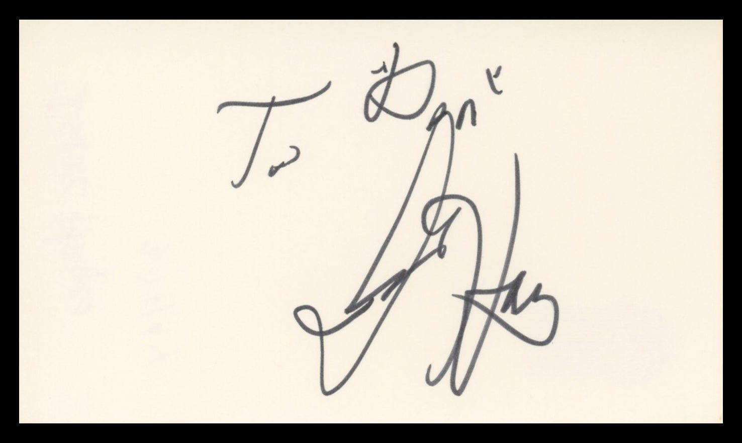 Isaac Hayes South Park To Don Authentic Signed 3x5 Index Card BAS #BU64820
