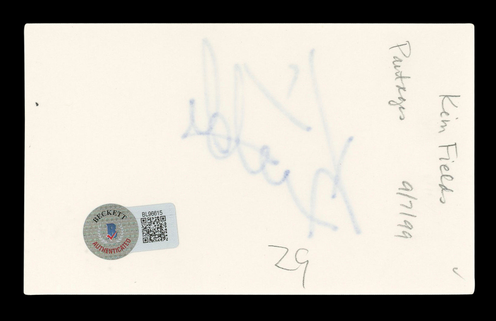 Kim Fields The Facts of Life Signed 3x5 Index Card Autographed BAS #BL96615