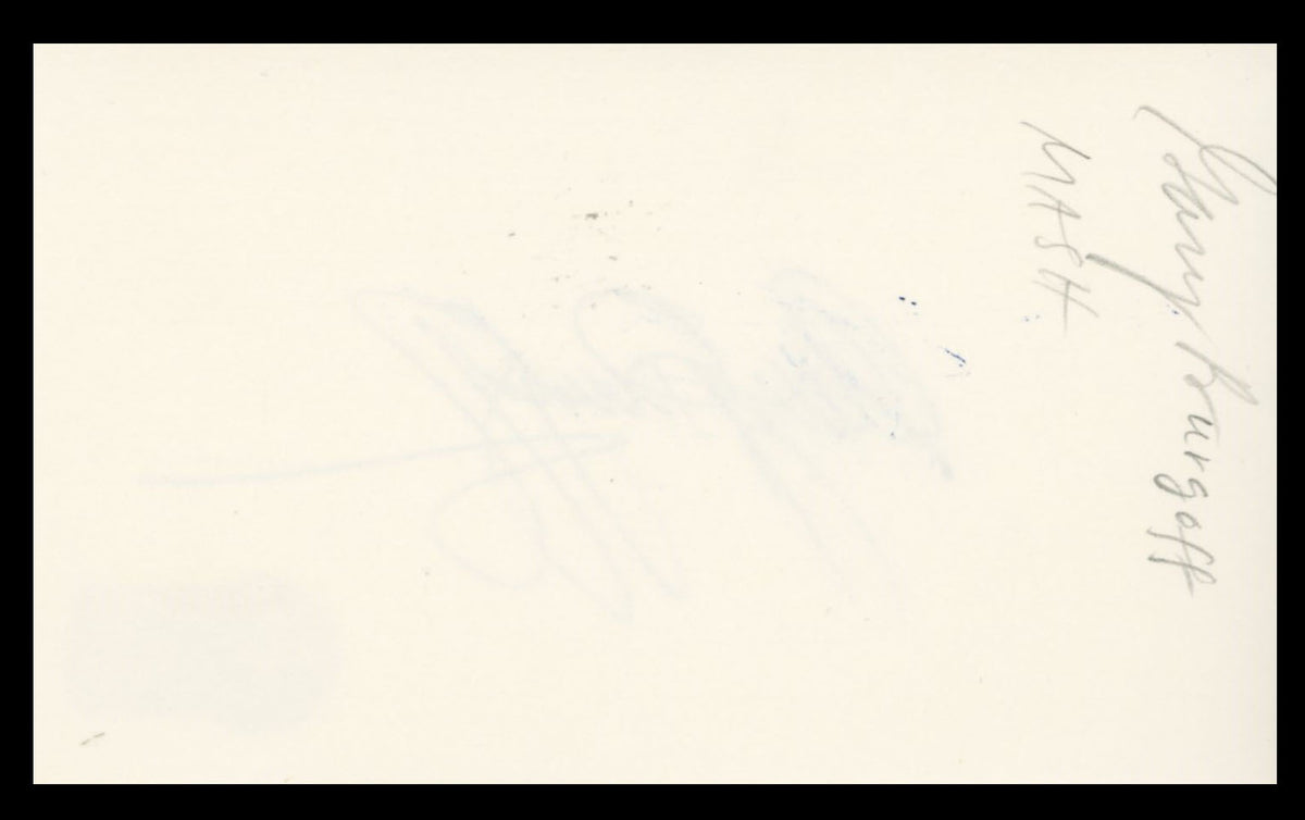 Gary Burghoff M.A.S.H Authentic Signed 3x5 Index Card Autographed BAS #BS29324