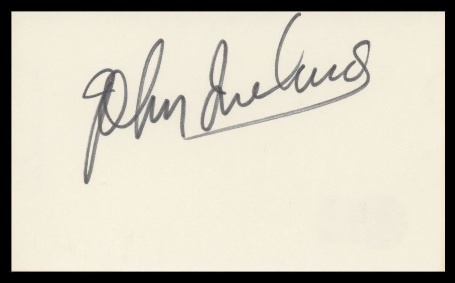 John Ireland All the King's Men Authentic Signed 3x5 Index Card BAS #BV59139