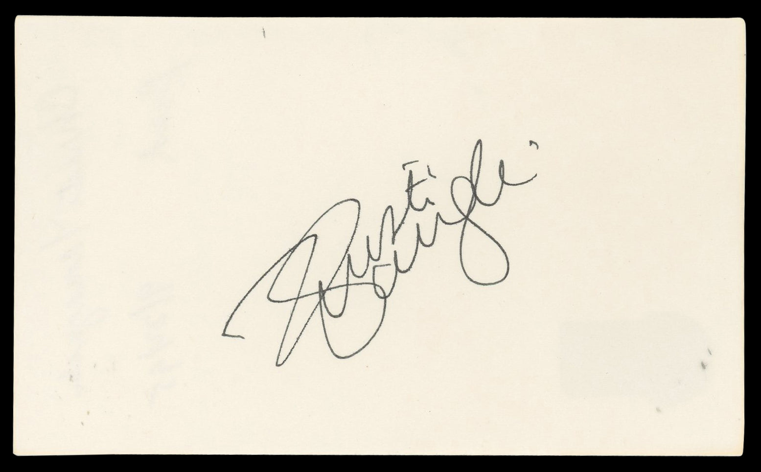 Kristi Yamaguchi Olympics Authentic Signed 3x5 Index Card BAS #BN06491