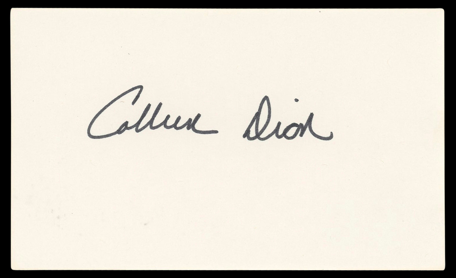 Colleen Dion The Bold and the Beautiful Signed 3x5 Index Card BAS #BL98580