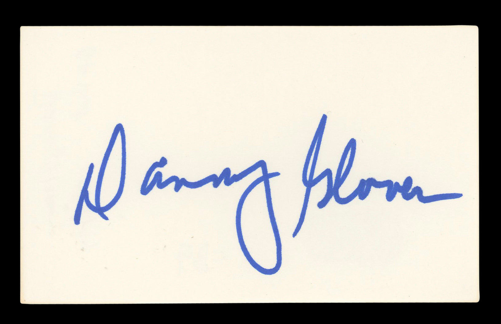 Danny Glover Lethal Weapon Signed 3x5 Index Card Autographed BAS #BL96619