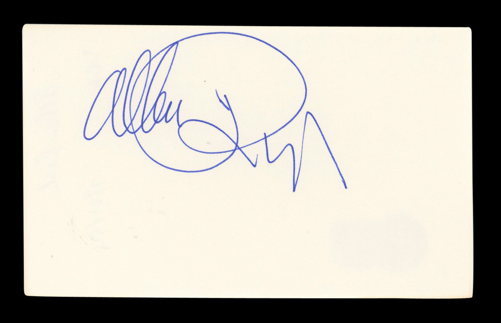 Allan Rich Serpico Authentic Signed 3x5 Index Card Autographed BAS #AD70266