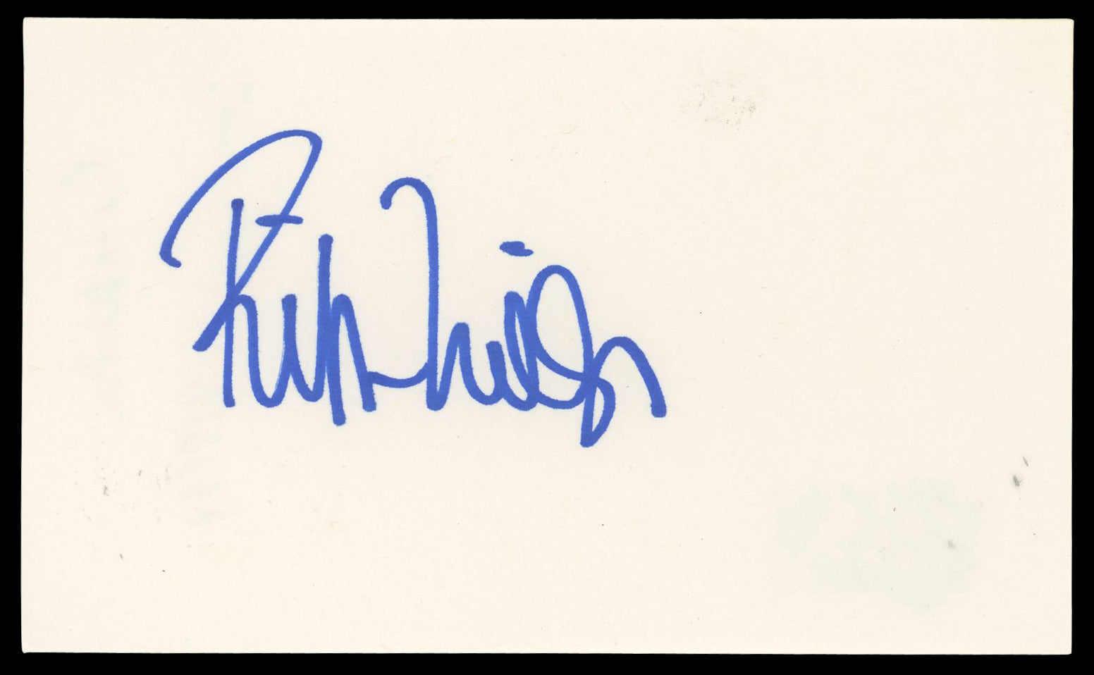 Rita Wilson Sleepless In Seattle Authentic Signed 3x5 Index Card BAS #BN06494