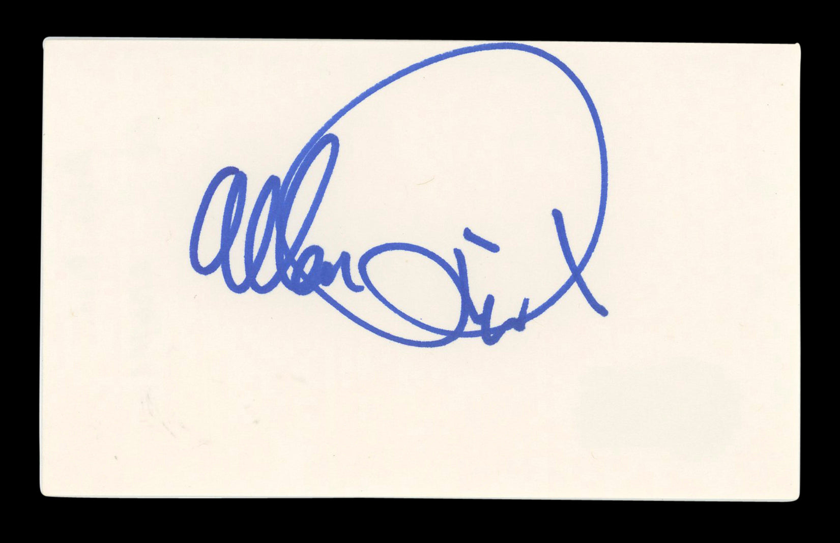 Allan Rich Serpico Authentic Signed 3x5 Index Card Autographed BAS #AD70264