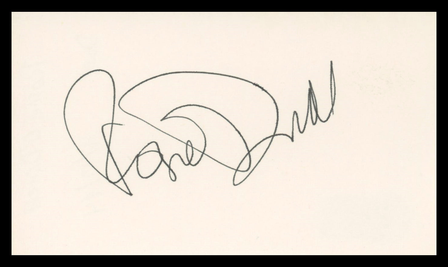 Rosie O'Donnell The View Authentic Signed 3x5 Index Card BAS #BV04119
