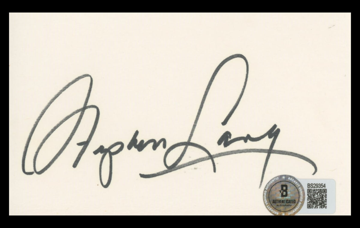 Stephen Lang Avatar Authentic Signed 3x5 Index Card Autographed BAS #BS29354