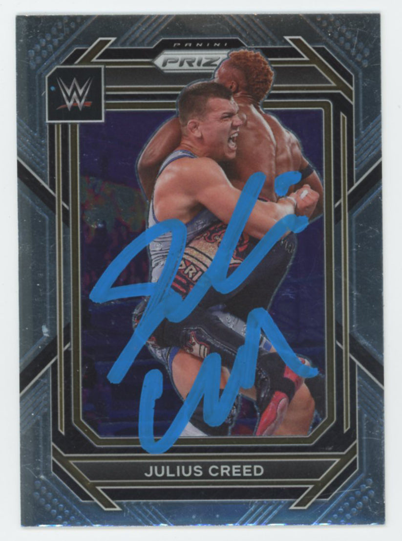 Julius Creed WWE Authentic Signed 2023 Panini Prizm # 196 Card BAS #BS86653