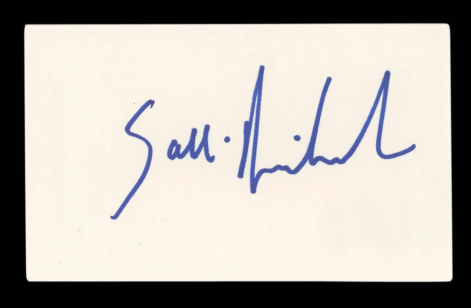 Salli Richardson Eureka Authentic Signed 3x5 Index Card Autographed BAS #AD70261
