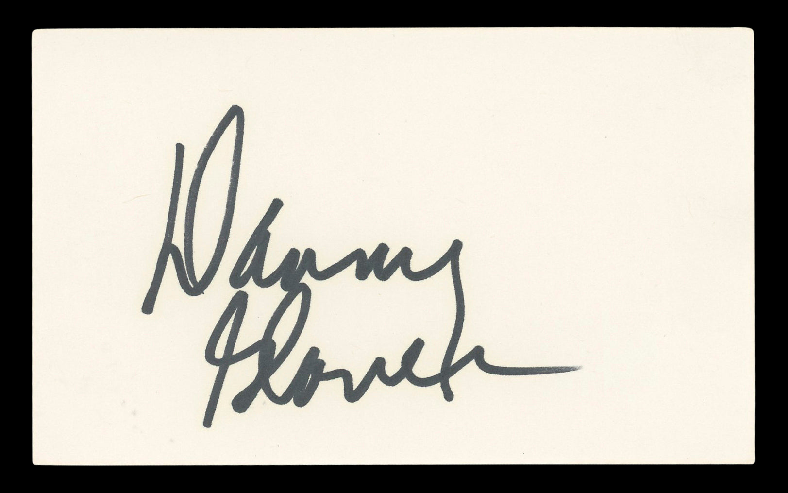 Danny Glover Lethal Weapon Authentic Signed 3x5 Index Card BAS #BL96625