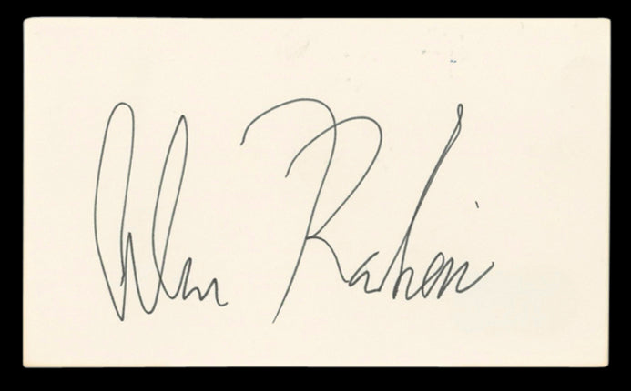 Alan Rachins Dharma & Greg Authentic Signed 3x5 Index Card BAS #BV03144