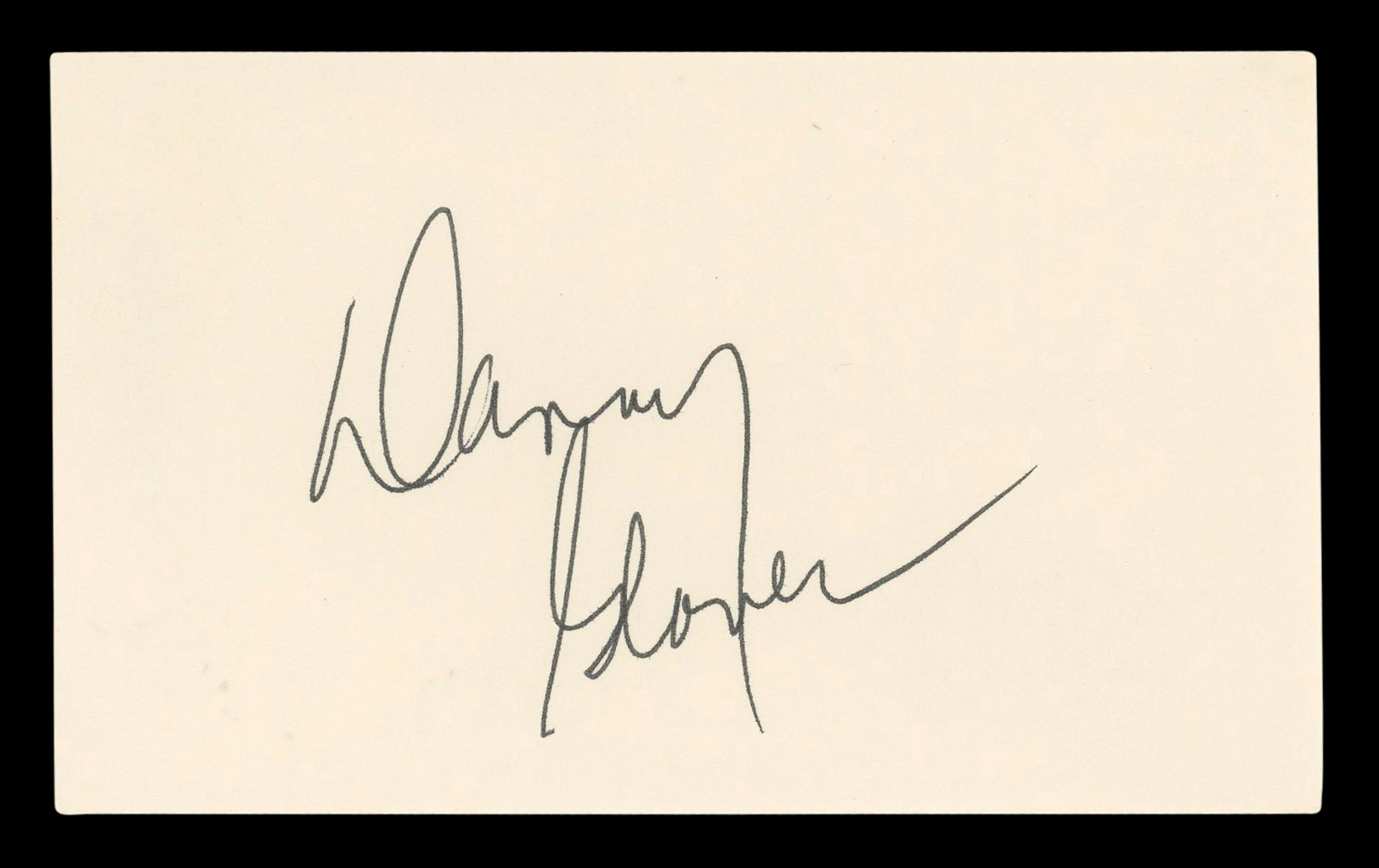 Danny Glover Lethal Weapon Signed 3x5 Index Card Autographed BAS #BL96626