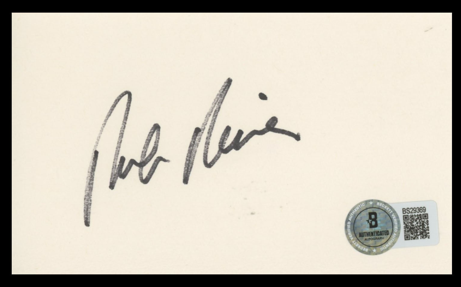 Rob Reiner All In The Family Authentic Signed 3x5 Index Card BAS #BS29369