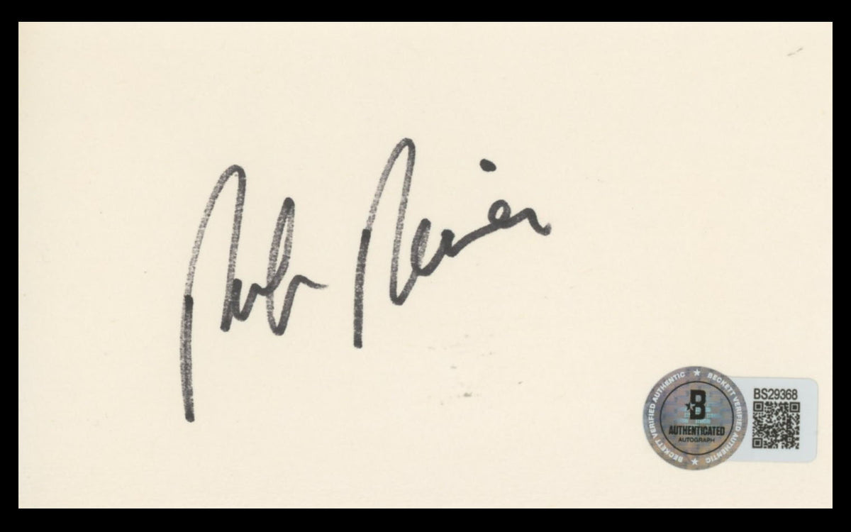 Rob Reiner All In The Family Authentic Signed 3x5 Index Card BAS #BS29368