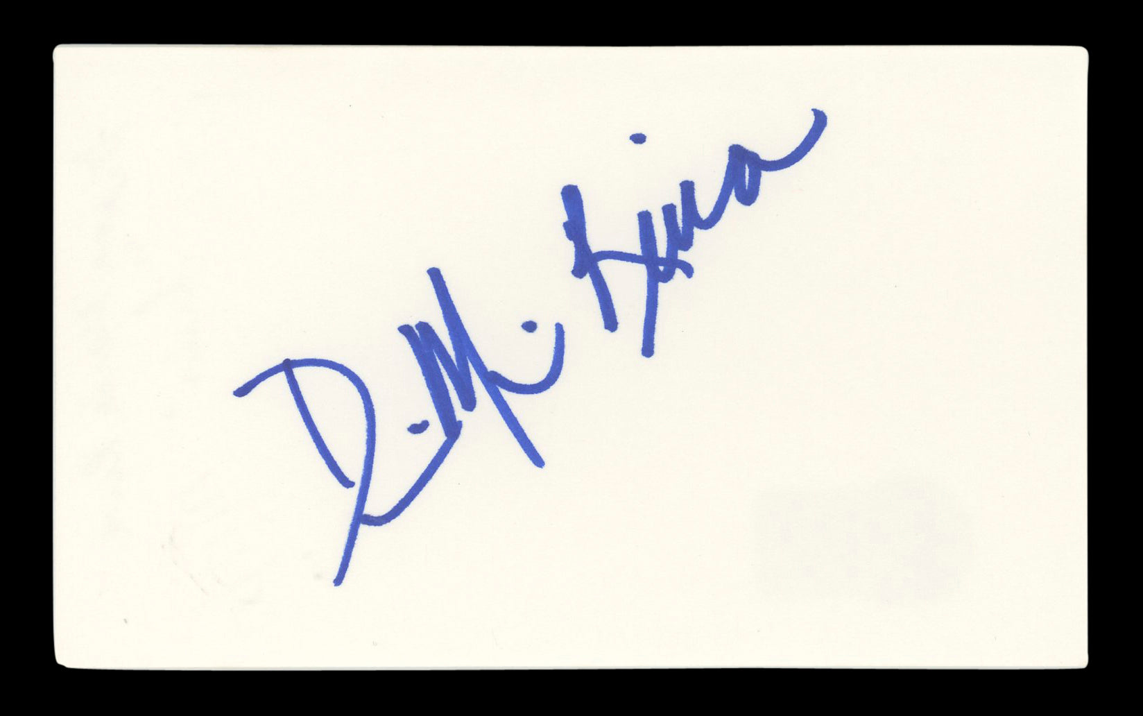Diana-Maria Riva Dead to Me Signed 3x5 Index Card Autographed BAS #AD70257