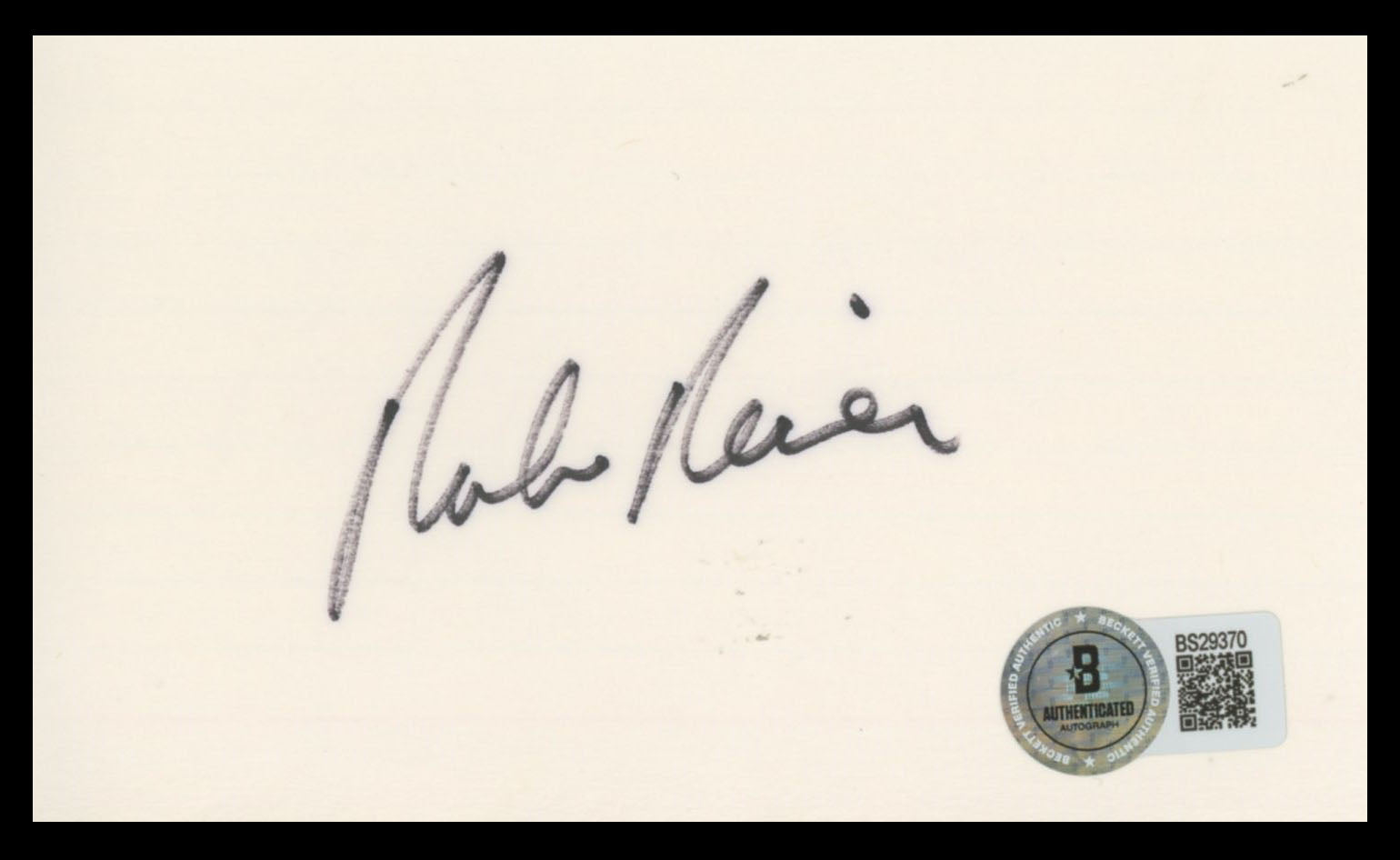 Rob Reiner All In The Family Authentic Signed 3x5 Index Card BAS #BS29370