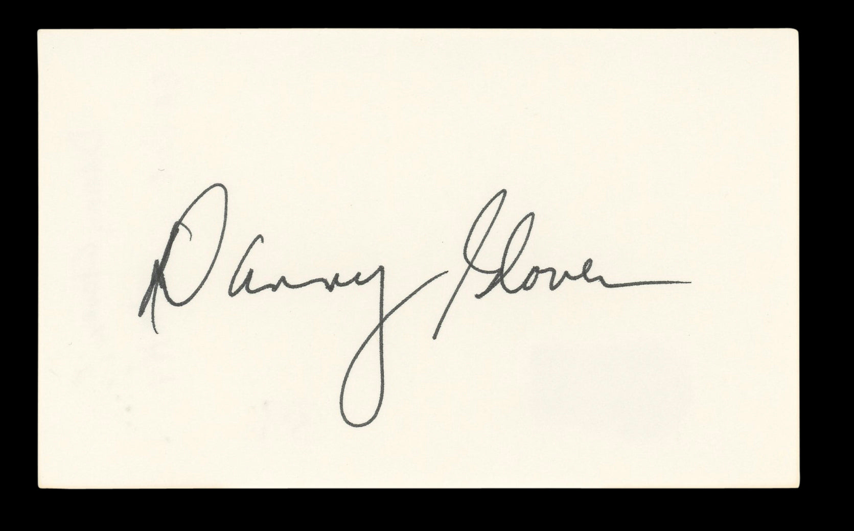 Danny Glover Lethal Weapon Signed 3x5 Index Card Autographed BAS #BL96630
