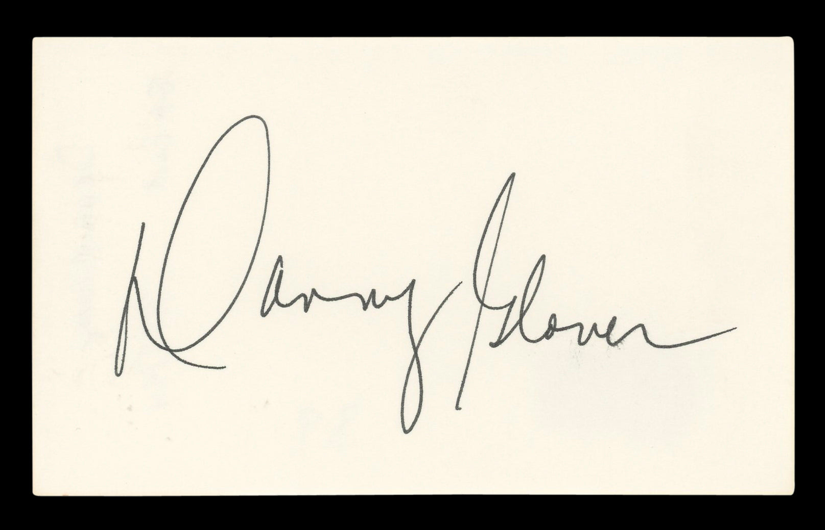 Danny Glover Lethal Weapon Authentic Signed 3x5 Index Card BAS #BL96631