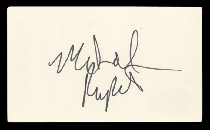 Michael Rapaport True Romance Authentic Signed 3x5 Index Card BAS #BV00145
