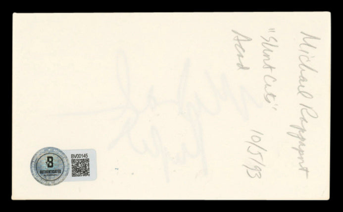 Michael Rapaport True Romance Authentic Signed 3x5 Index Card BAS #BV00145