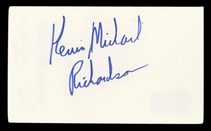 Kevin Michael Richardson Family Guy Authentic Signed 3x5 Index Card BAS #BV00143
