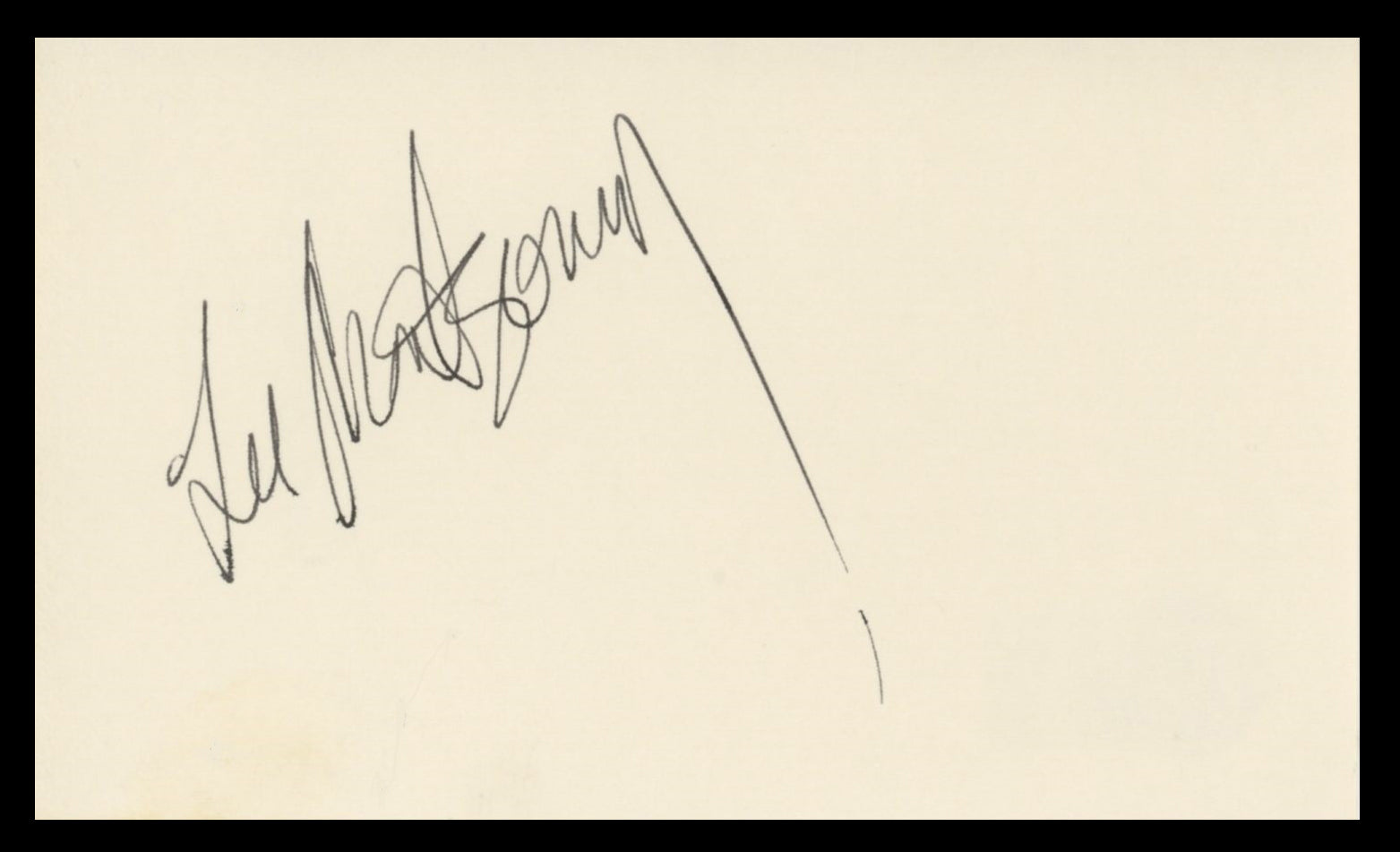 Lee Montgomery Girls Just Want to Have Fun Signed 3x5 Index Card BAS #BV59136