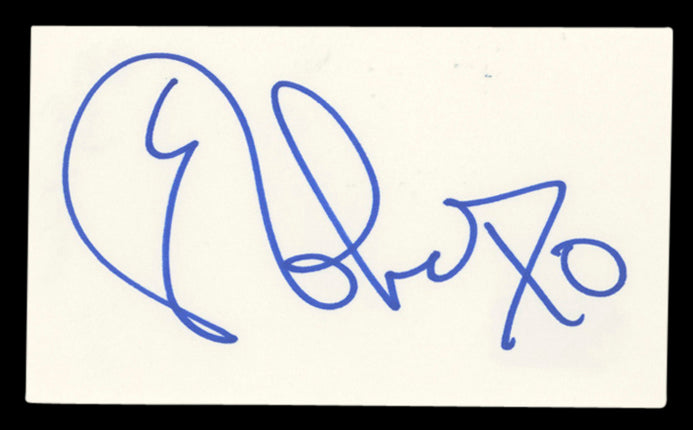 Eric Roberts Runaway Train XO Authentic Signed 3x5 Index Card BAS #BV00141