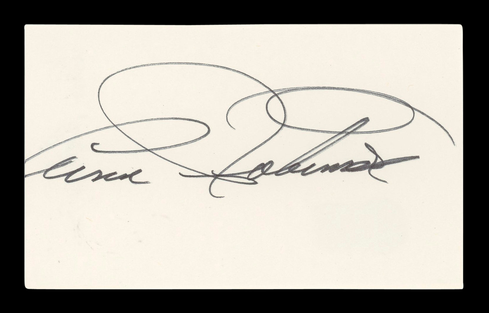 Anne Robinson The Weakest Link Signed 3x5 Index Card Autographed BAS #AD70250