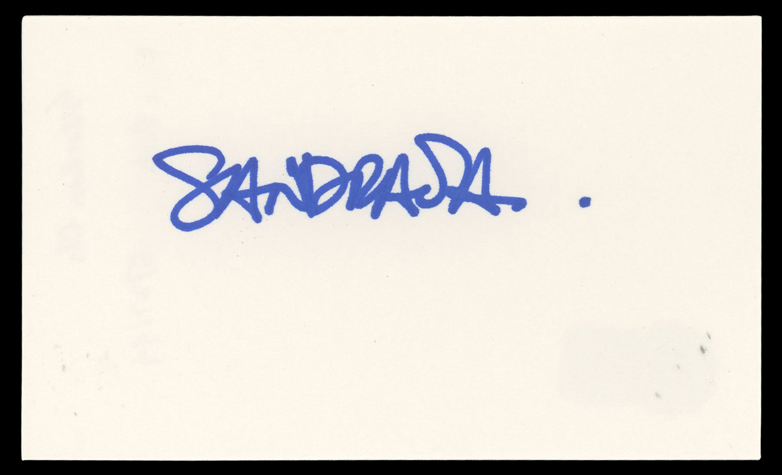 Sandra Oh Grey's Anatomy Authentic Signed 3x5 Index Card BAS #BN06508