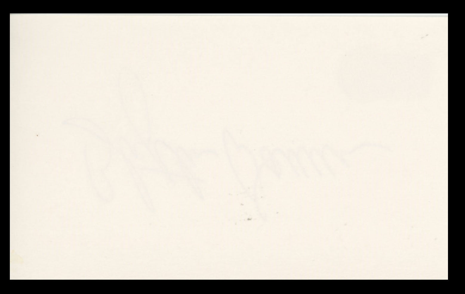 Blythe Danner Meet The Parents Authentic Signed 3x5 Index Card BAS #BS29392