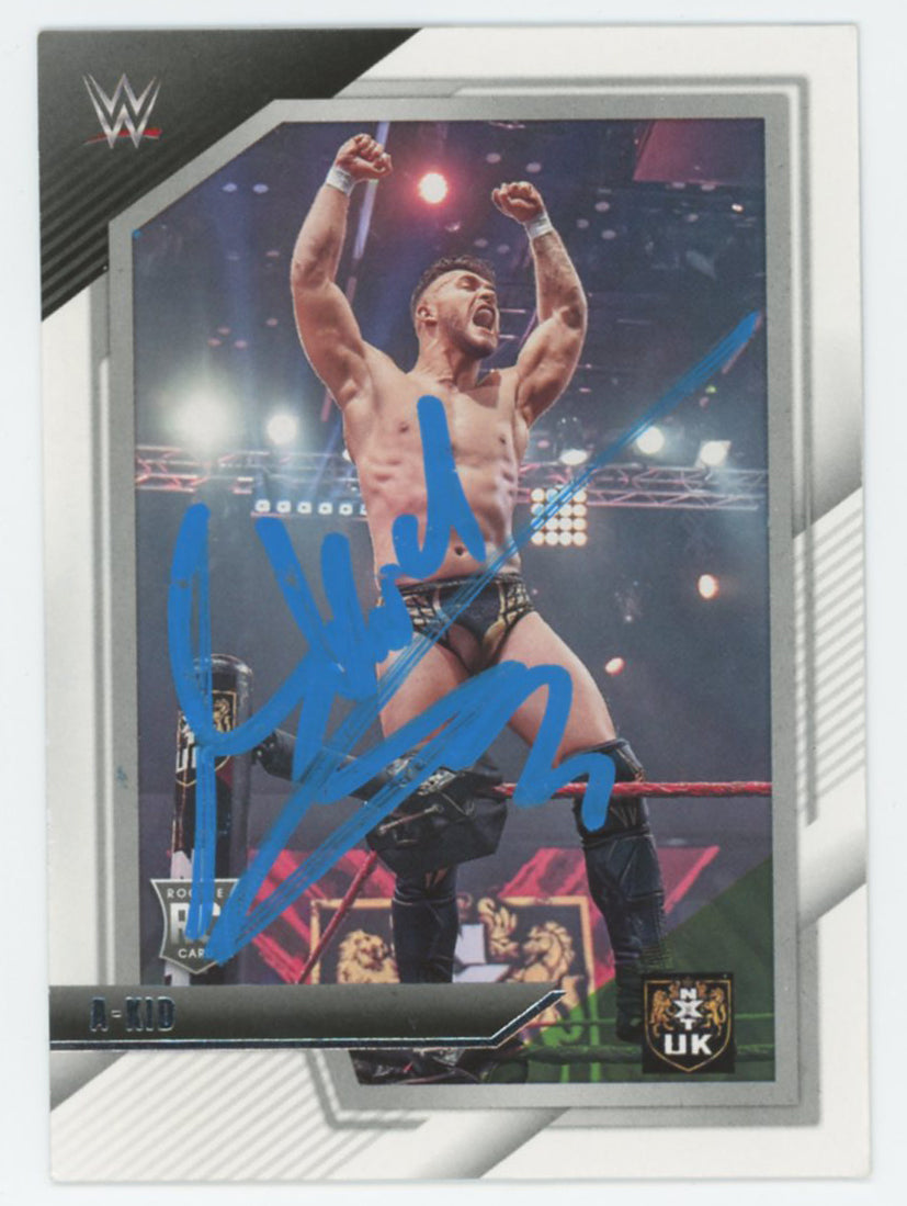 A-Kid WWE Authentic Signed 2022 Panini NXT #18 Card BAS #BS86667