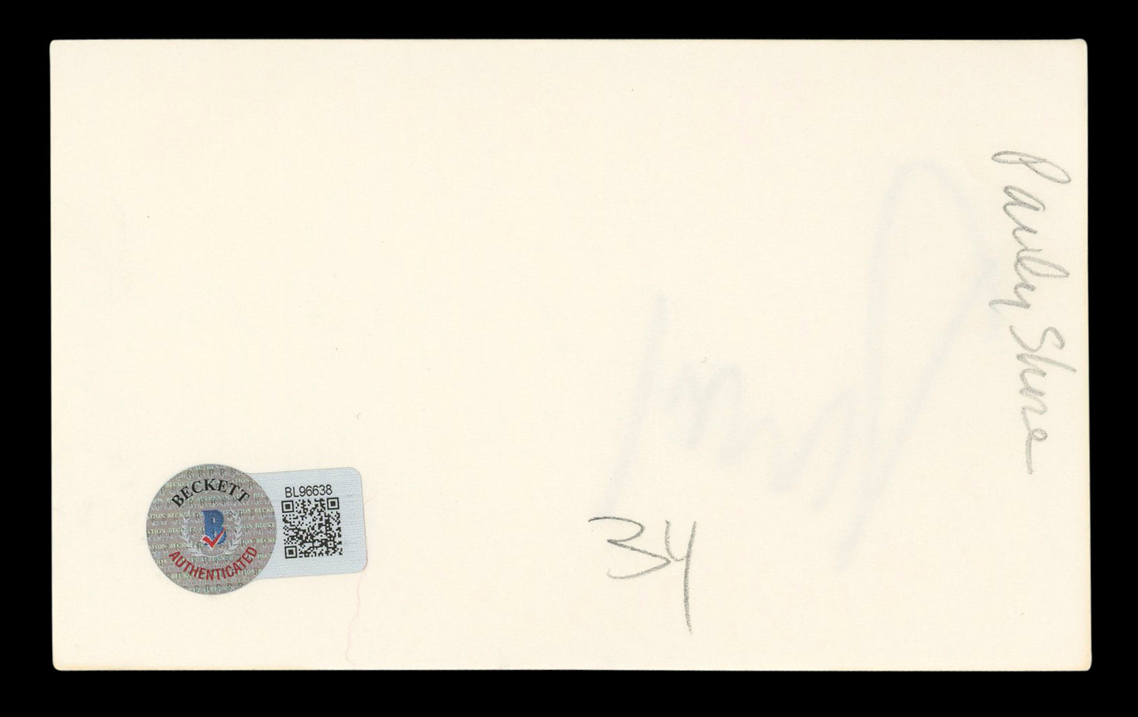Pauly Shore Son in Law Authentic Signed 3x5 Index Card Autographed BAS #BL96638