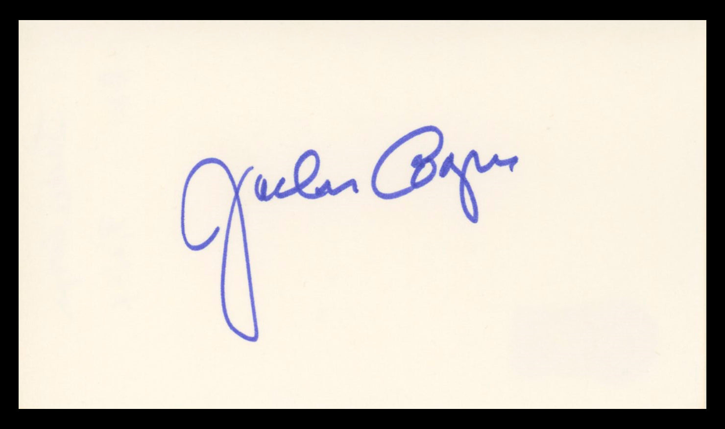 Jackie Cooper Superman: The Movie Authentic Signed 3x5 Index Card BAS #BV03267