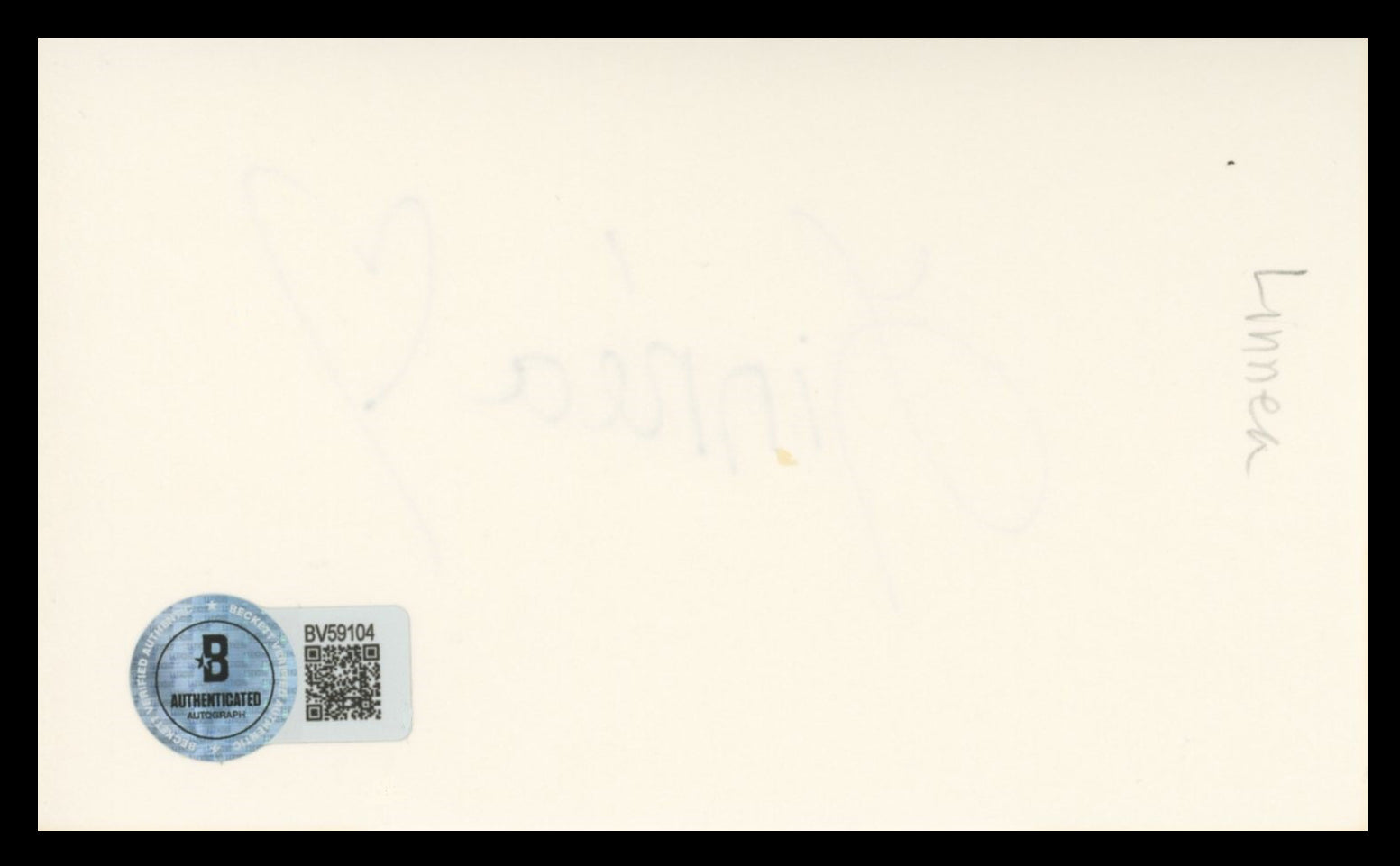 Linnea Quigley The Return of the Living Dead Signed 3x5 Index Card BAS #BV59104