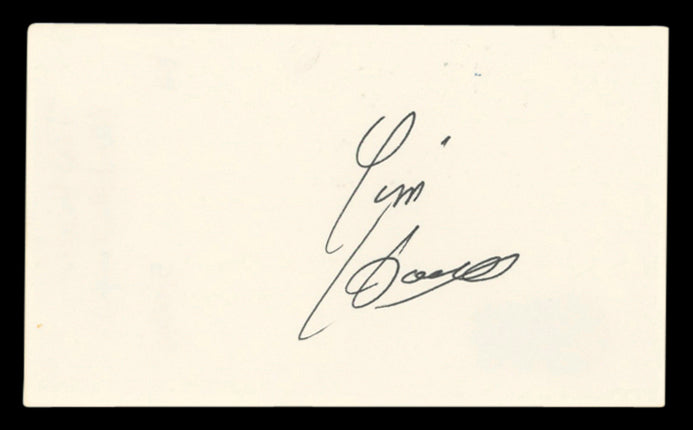 Tim Hauser The Manhattan Transfer Authentic Signed 3x5 Index Card BAS #BV03124