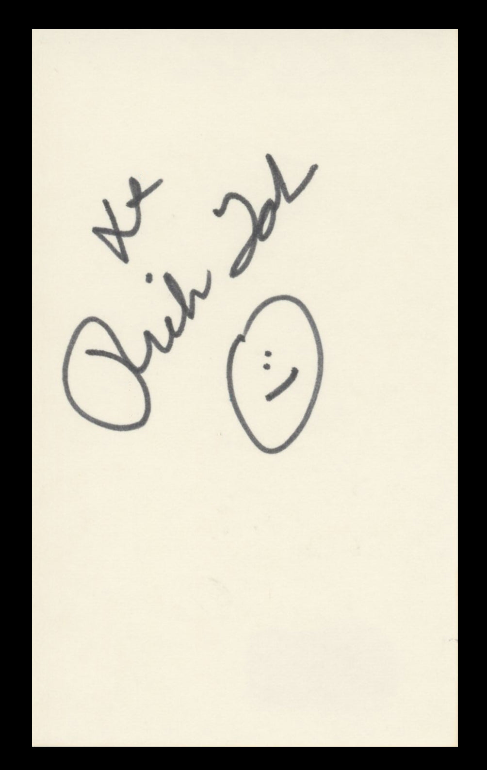 Ricki Lake Hairspray Authentic Signed 3x5 Index Card Autographed BAS #BV59105