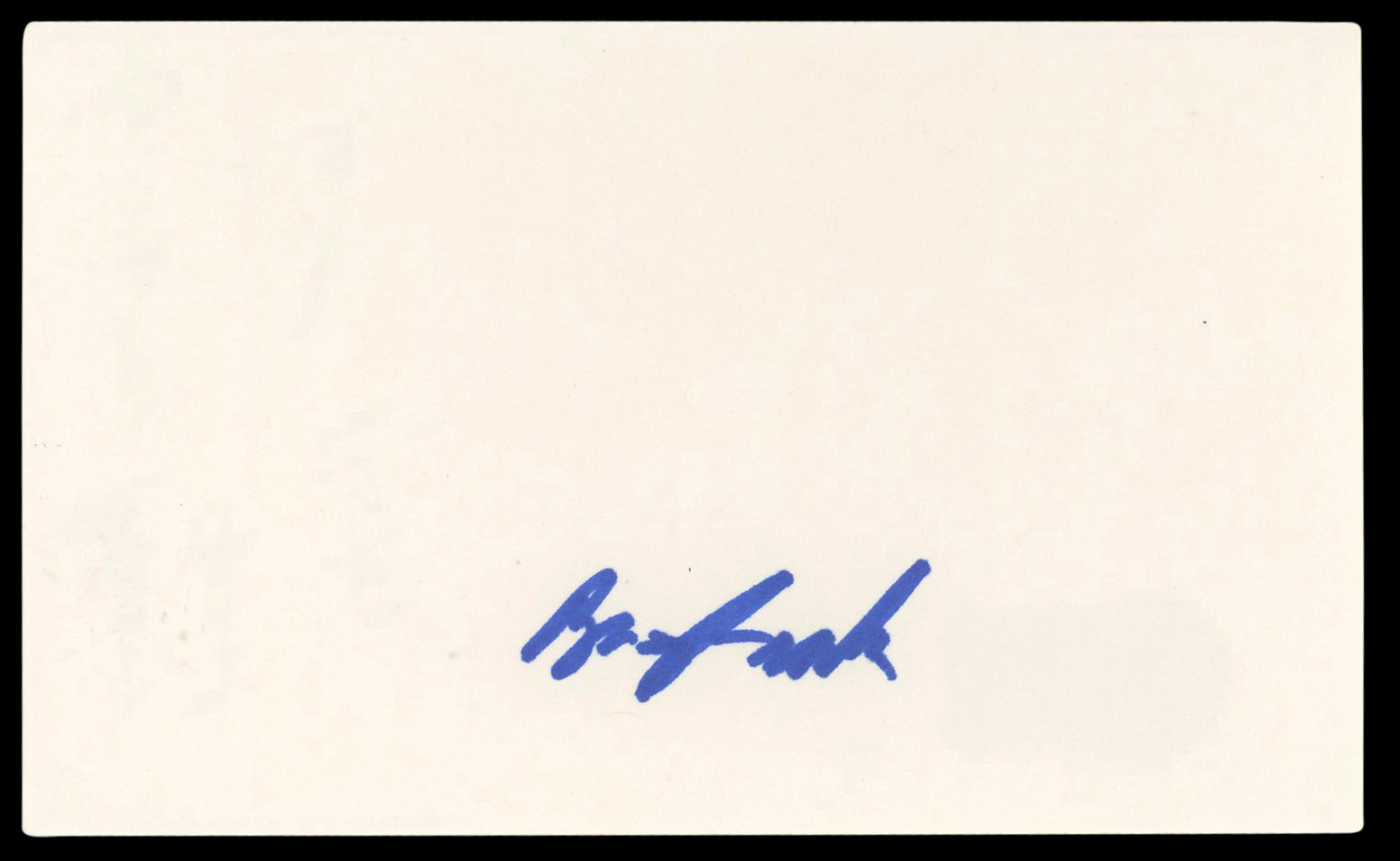 Barney Frank Politician Authentic Signed 3x5 Index Card Autographed BAS #BL98905