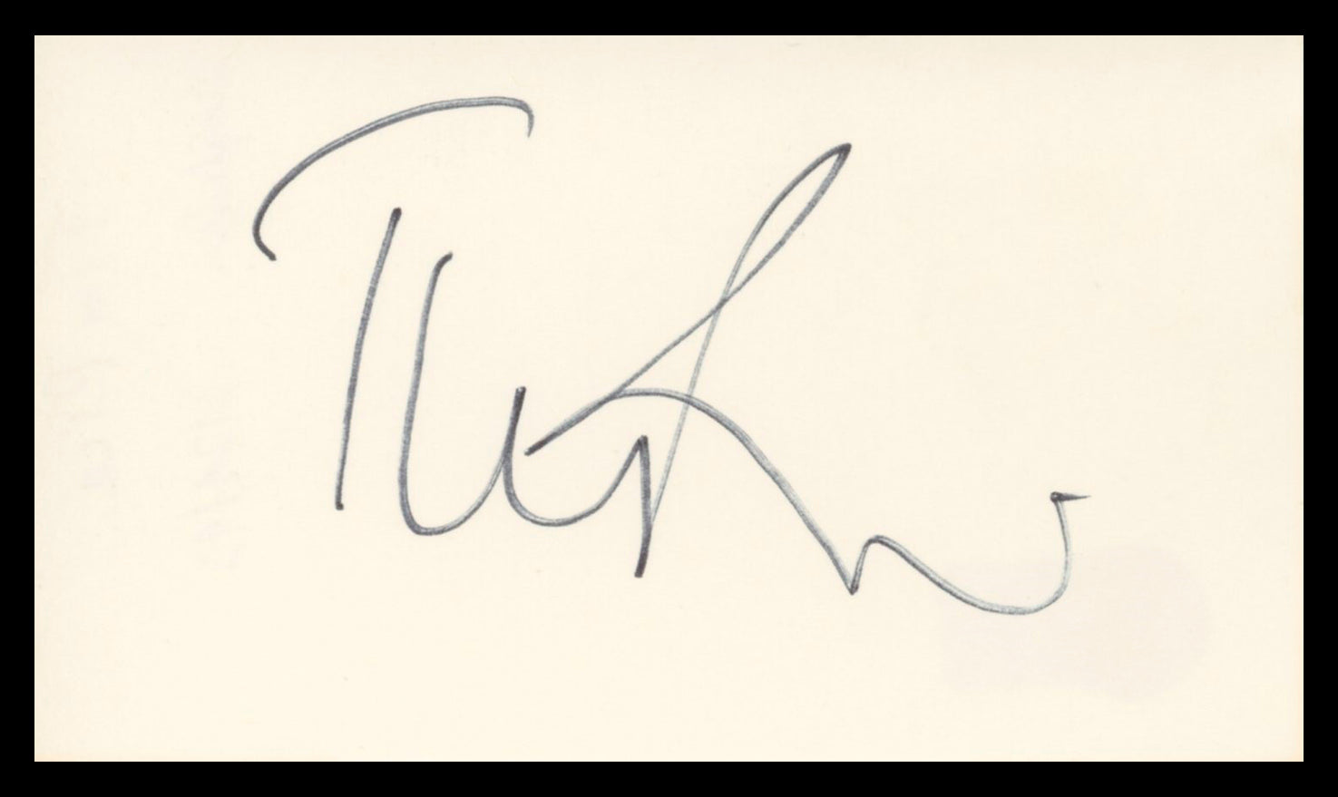 Tim Rice Aladdin Authentic Signed 3x5 Index Card Autographed BAS #BV03154